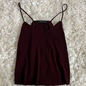 Brandy Melville Burgundy Tank